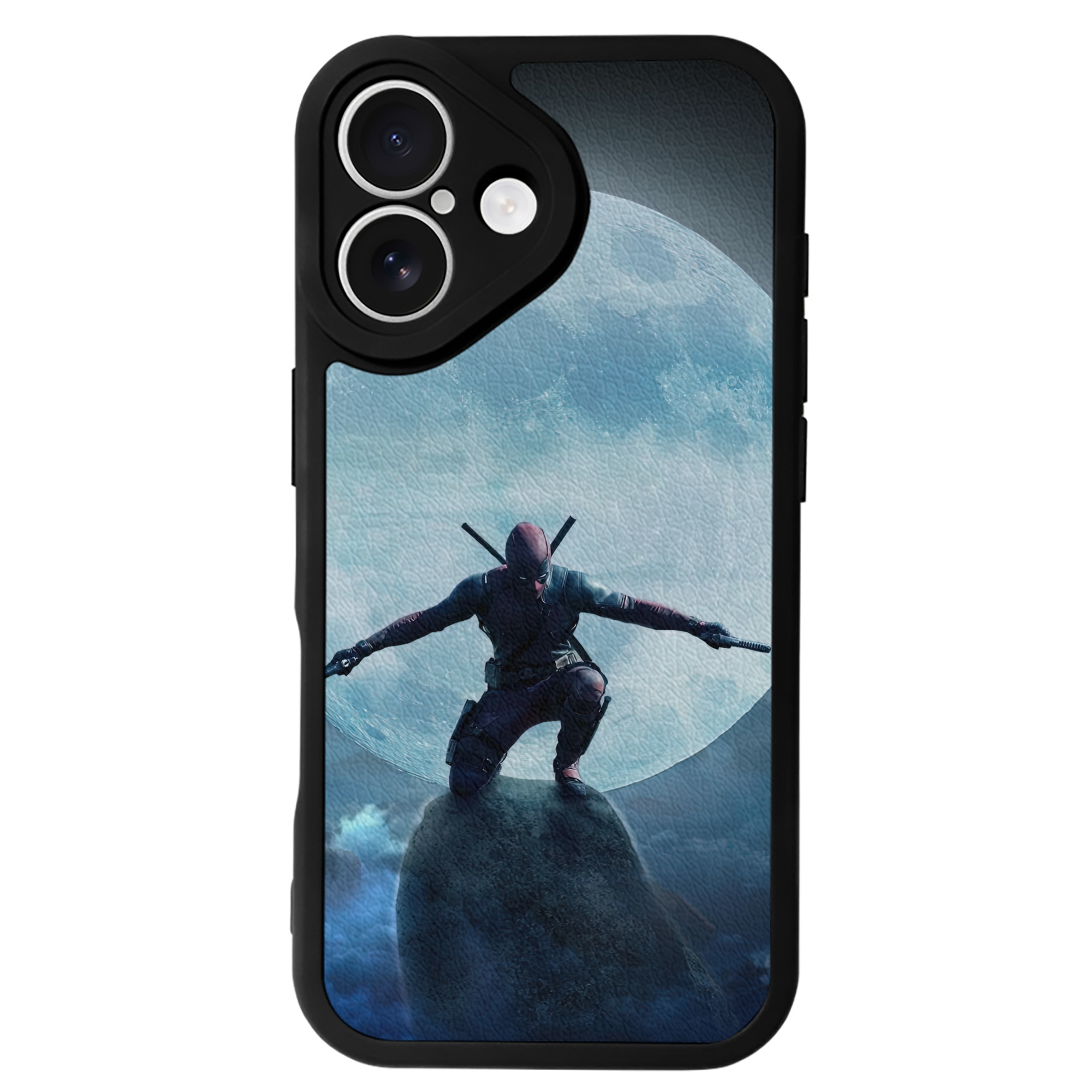 （画像用） Deadpool デッドプール 【iPhone 16シリーズ対応】シリコンスマホケース（レザー調） 材質：シリコン